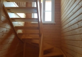 Поворотная лестница с забежными ступенями 2