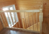 Поворотная лестница с забежными ступенями 2