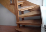 Поворотная лестница с забежными ступенями 1